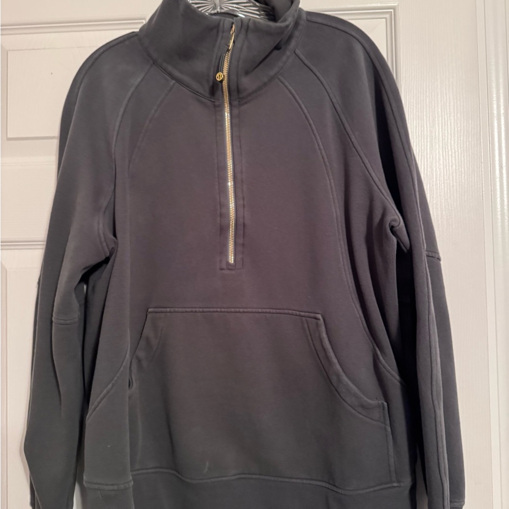 lululemon athletica Olive Green Quarter-Zip Hoodie
